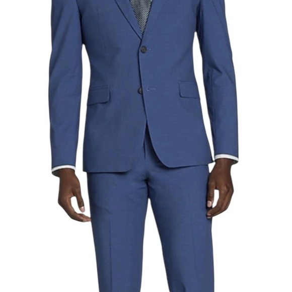 Jos. A. Bank Slim Wool Blue Suit - Picture 2 of 16